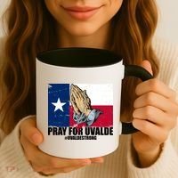 Pray For Uvalde Texas Strong Coffee Mug thumb 3