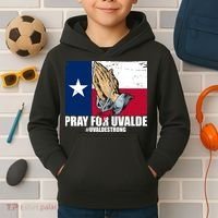 Pray For Uvalde Texas Strong Kids Hoodie thumb 2