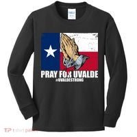 Pray For Uvalde Texas Strong Kids Long Sleeve Shirt thumb 0