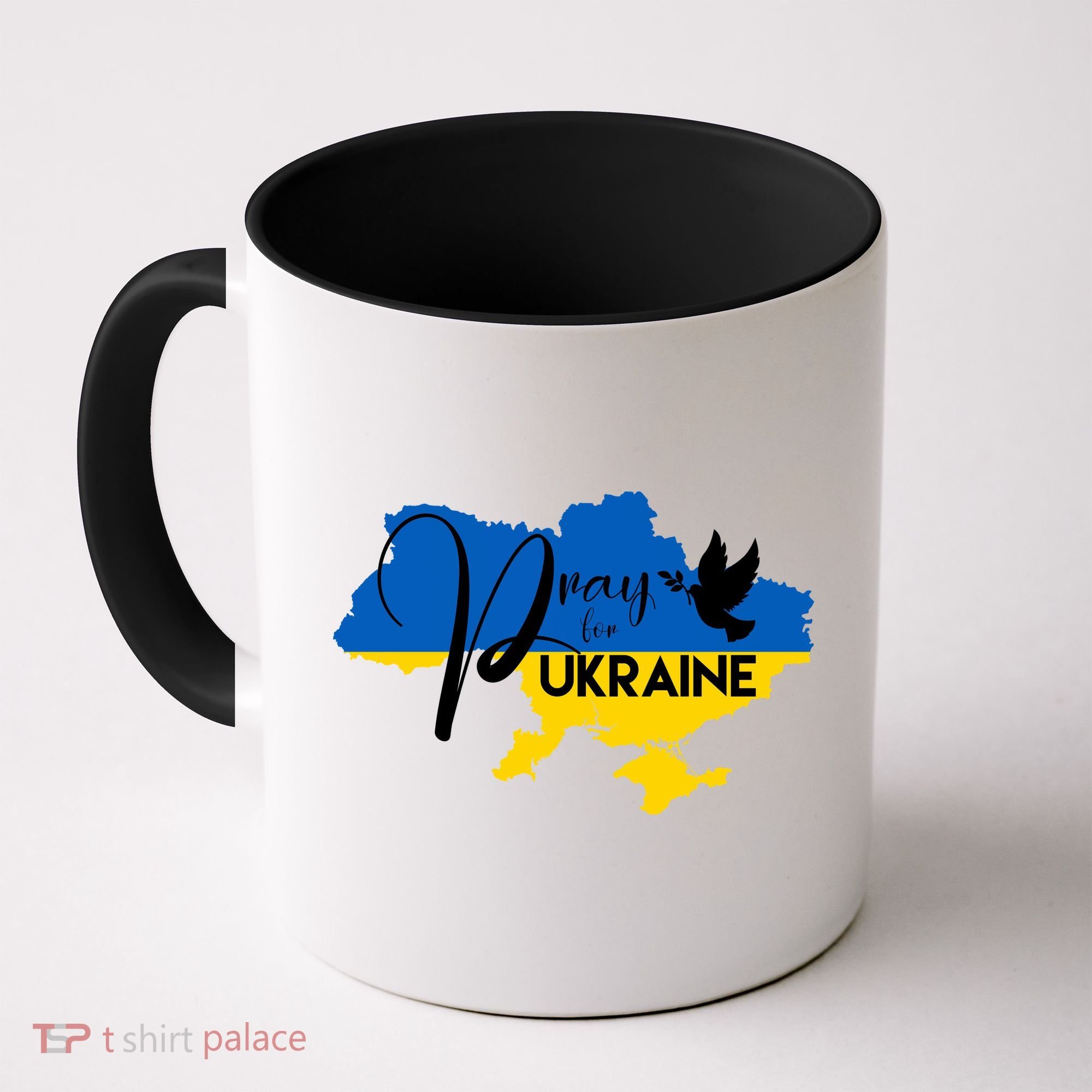 Pray For Ukraine Dove Coffee Mug