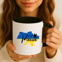 Pray For Ukraine Dove Coffee Mug thumb 3