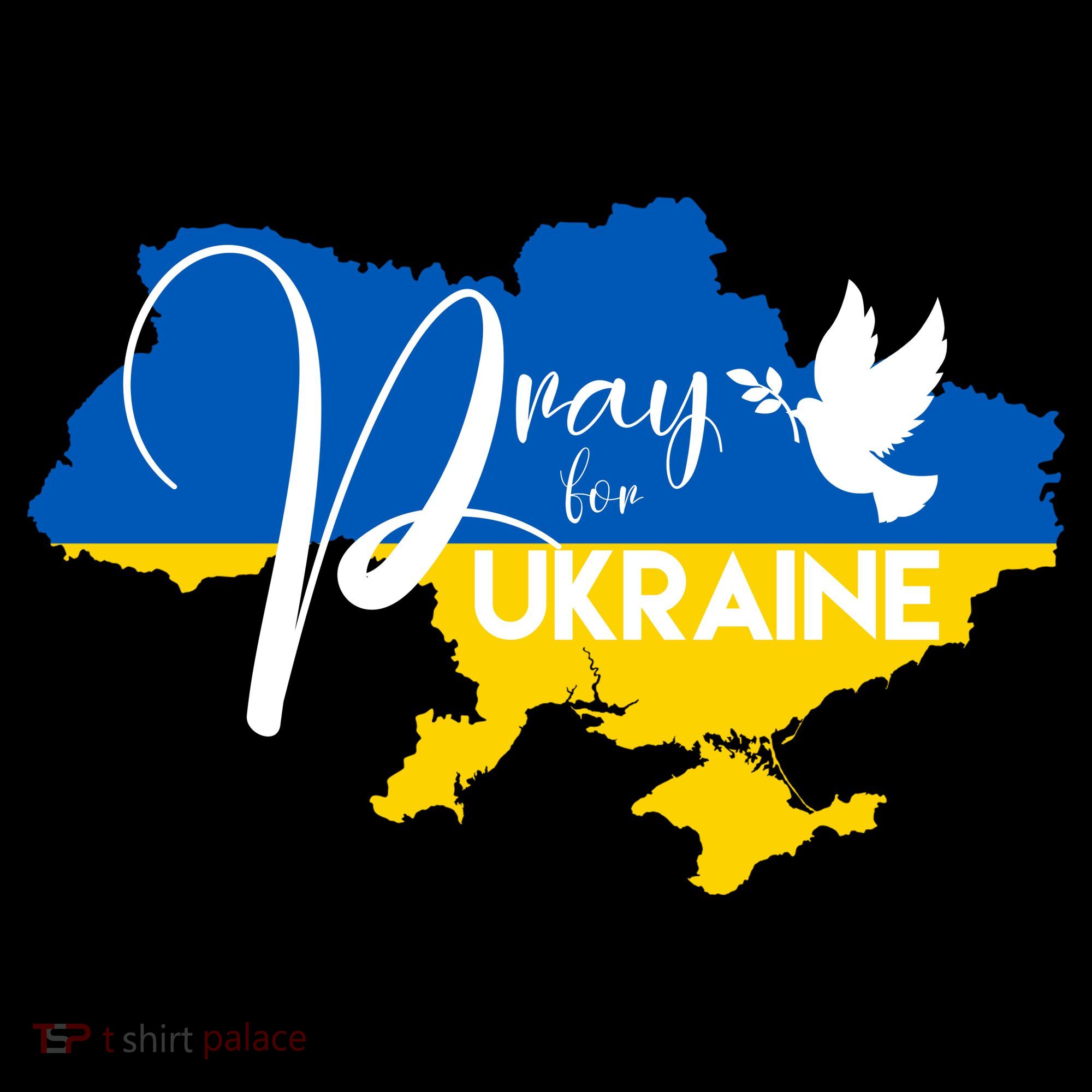 Pray For Ukraine Dove Ornament
