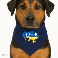 Pray For Ukraine Dove USA-Made Doggie Bandana thumb 1
