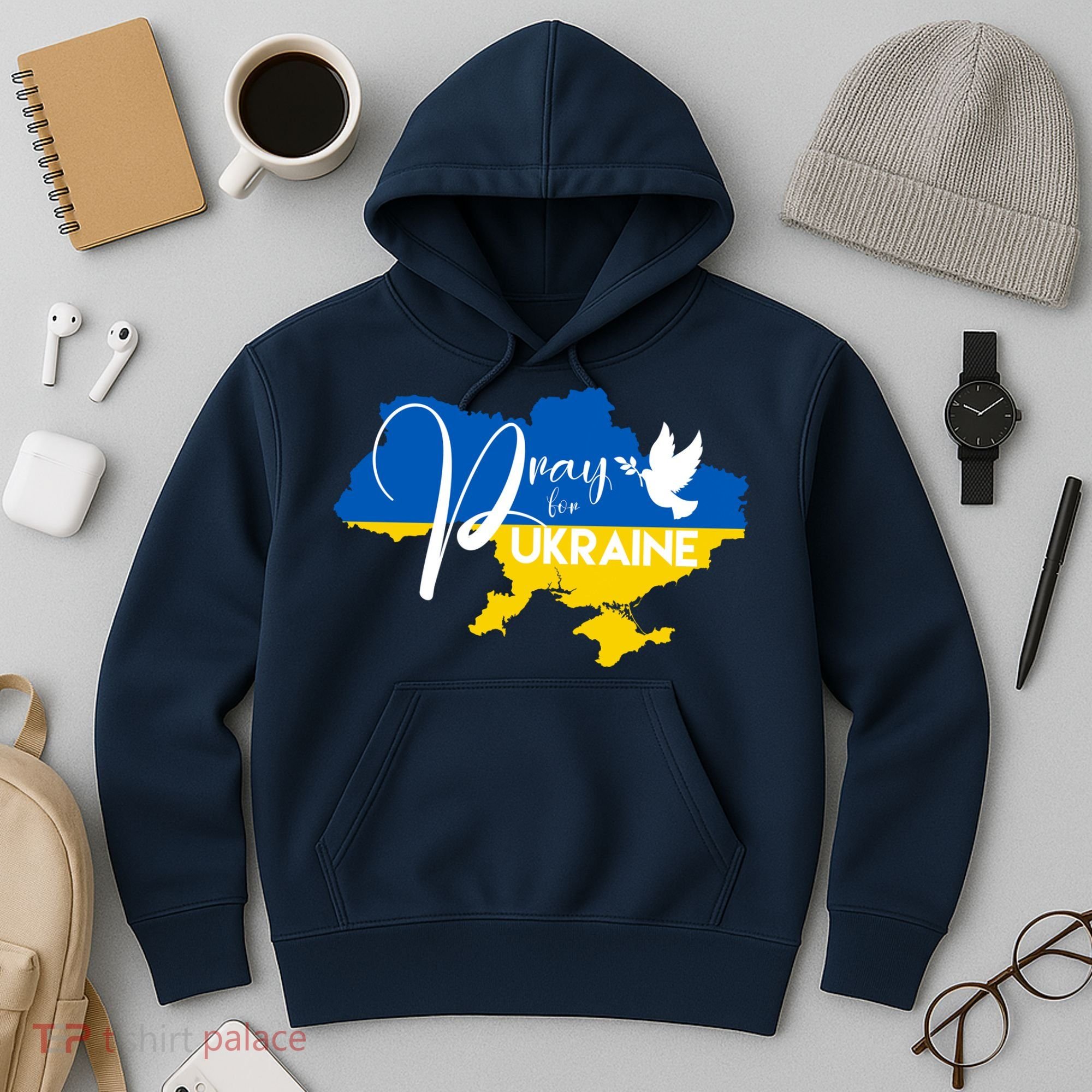 Pray For Ukraine Dove Hoodie