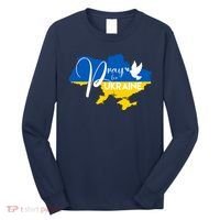 Pray For Ukraine Dove Long Sleeve Shirt thumb 0