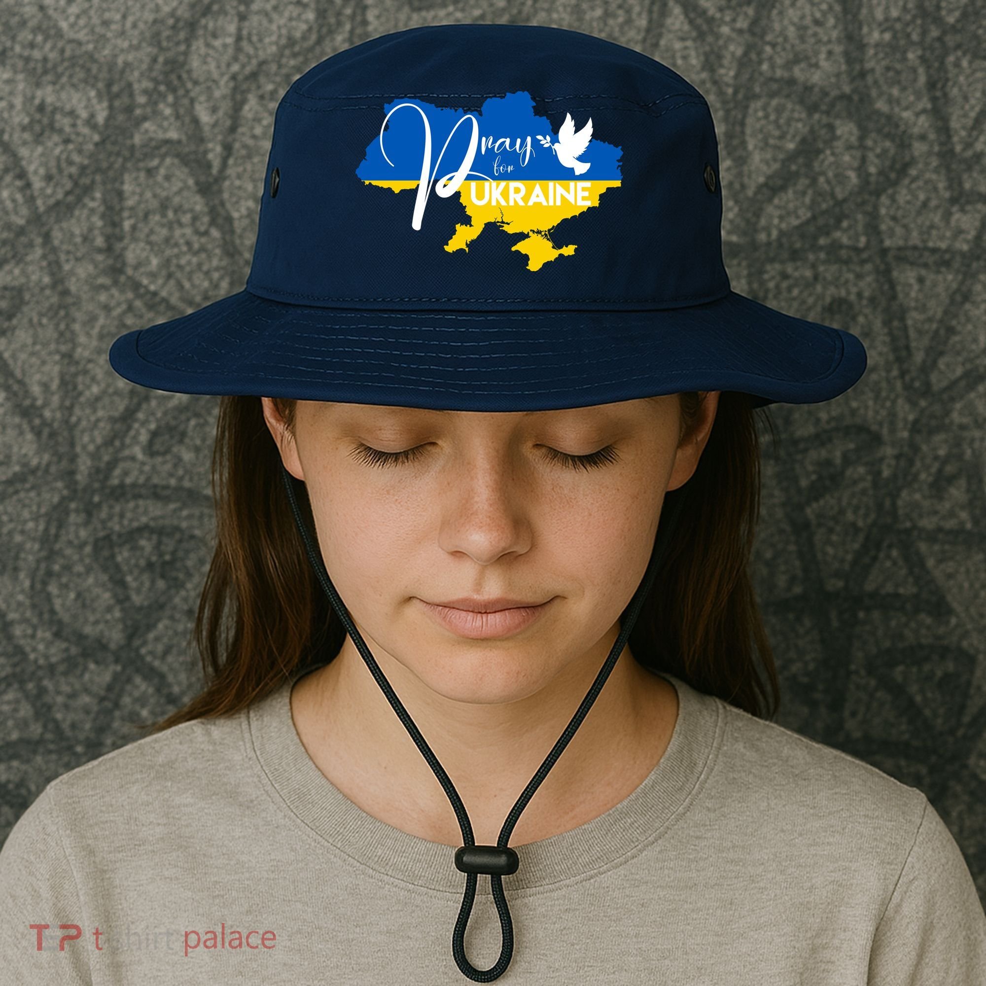Pray For Ukraine Dove Bucket Hat