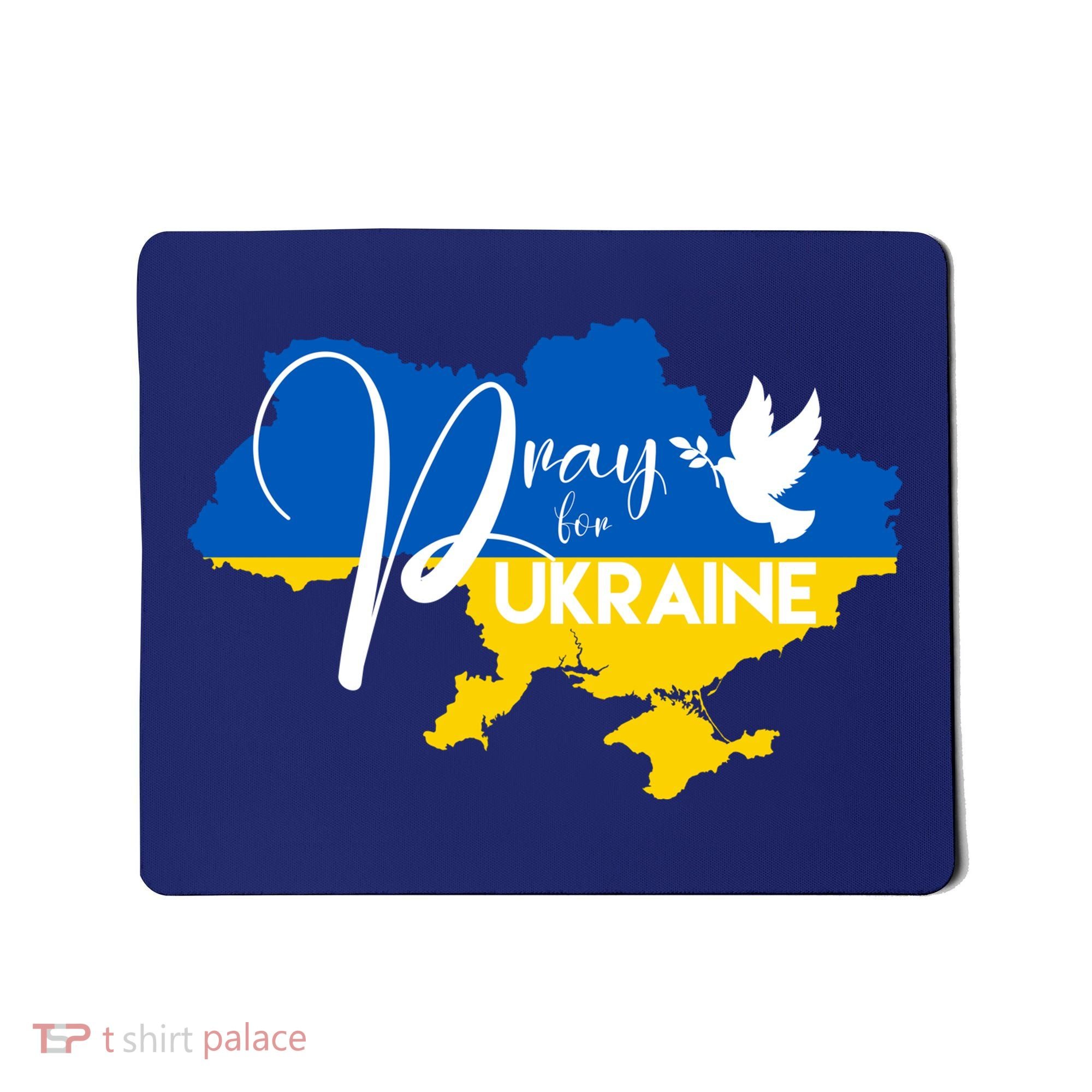 Pray For Ukraine Dove Mousepad