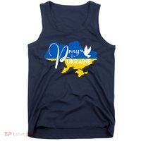 Pray For Ukraine Dove Tank Top thumb 0