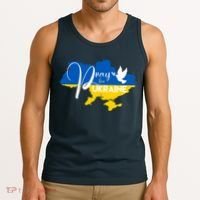 Pray For Ukraine Dove Tank Top thumb 3
