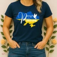 Pray For Ukraine Dove Women's T-Shirt thumb 2