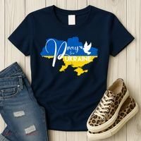 Pray For Ukraine Dove Women's T-Shirt thumb 3