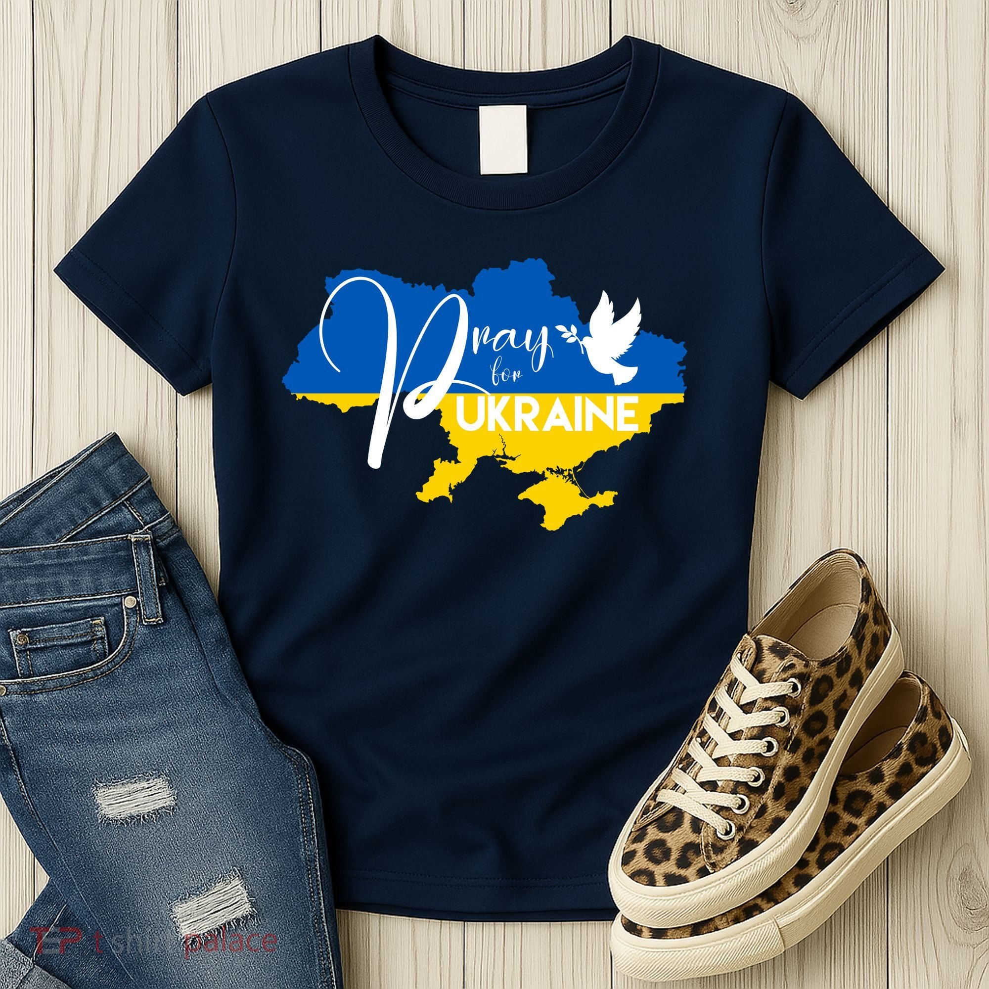 Pray For Ukraine Dove Women's T-Shirt