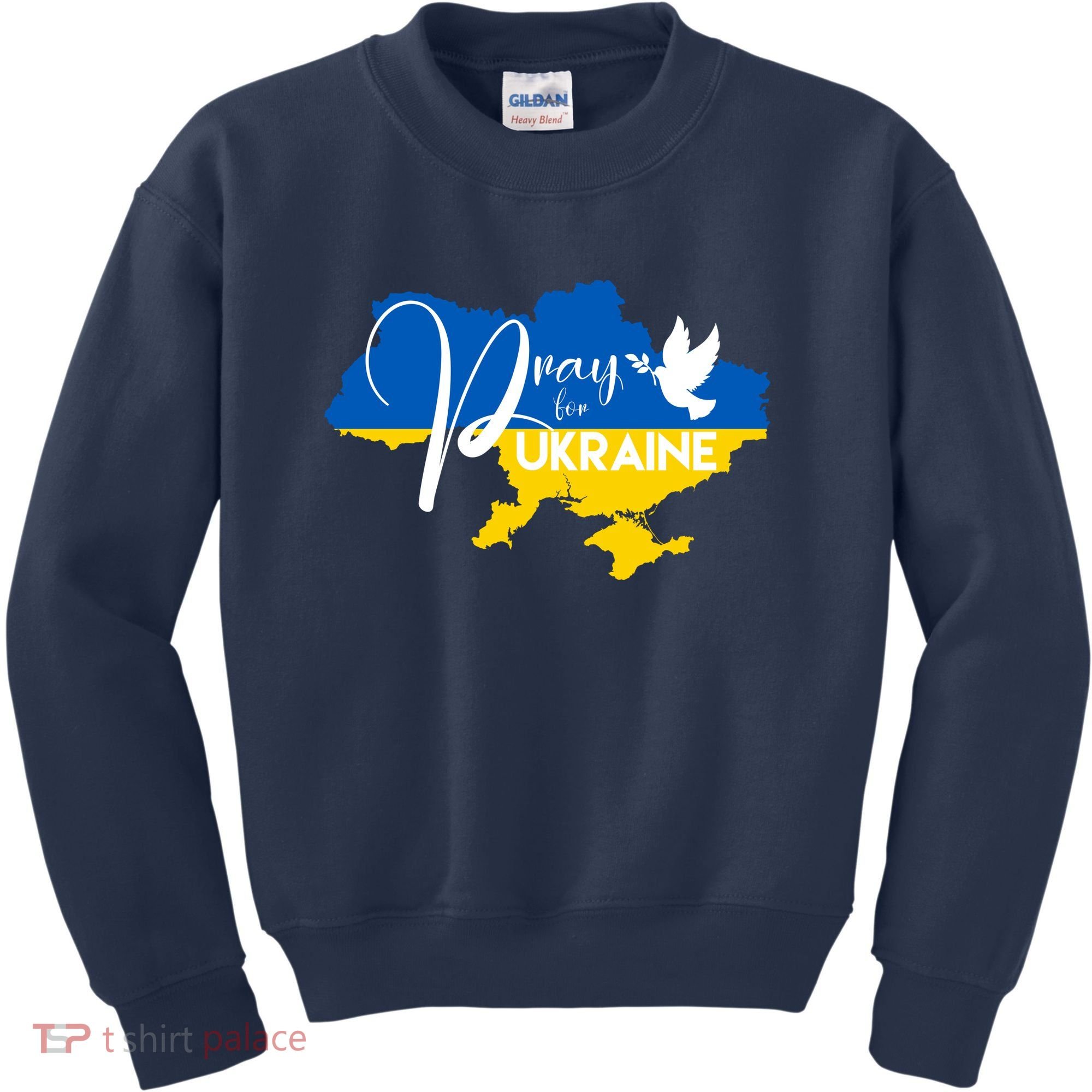 Pray For Ukraine Dove Kids Sweatshirt