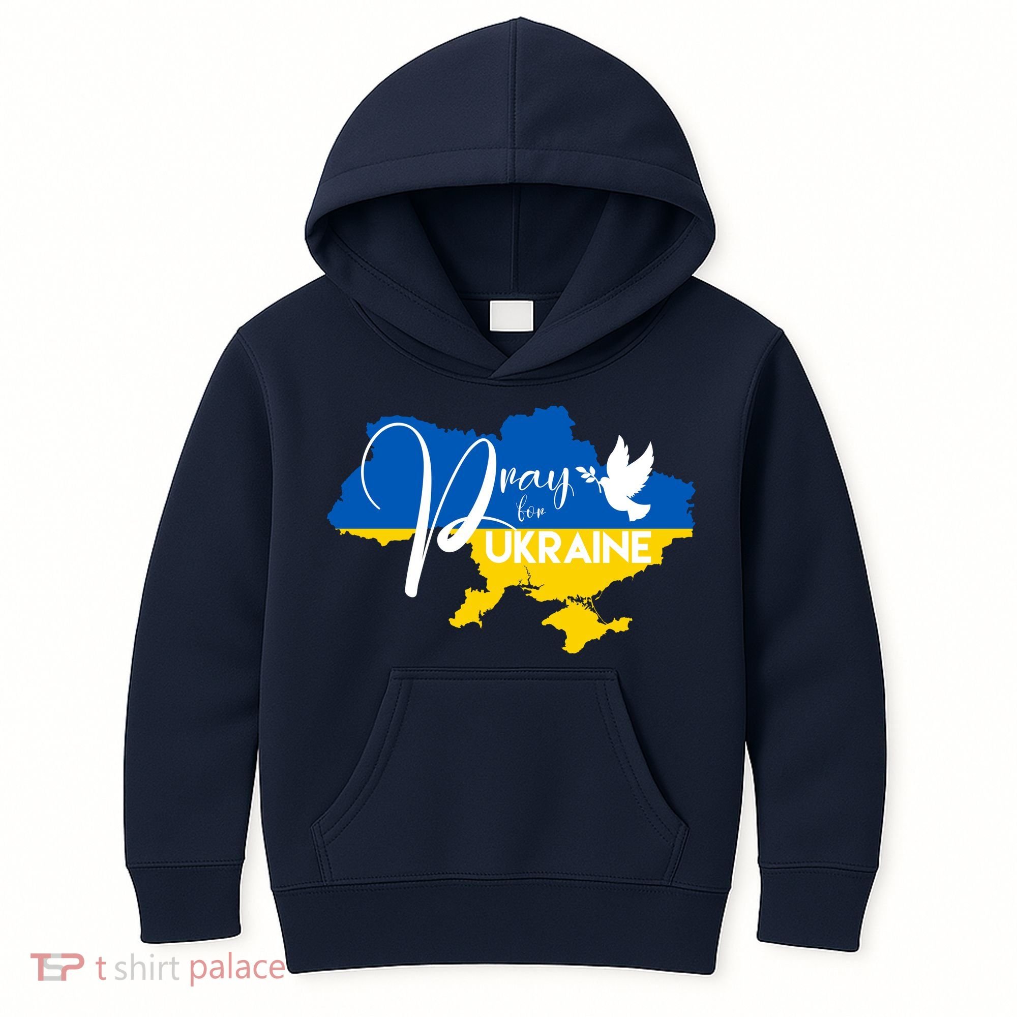 Pray For Ukraine Dove Kids Hoodie