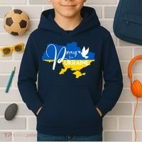 Pray For Ukraine Dove Kids Hoodie thumb 2