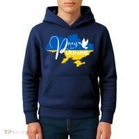 Pray For Ukraine Dove Kids Hoodie thumb 4