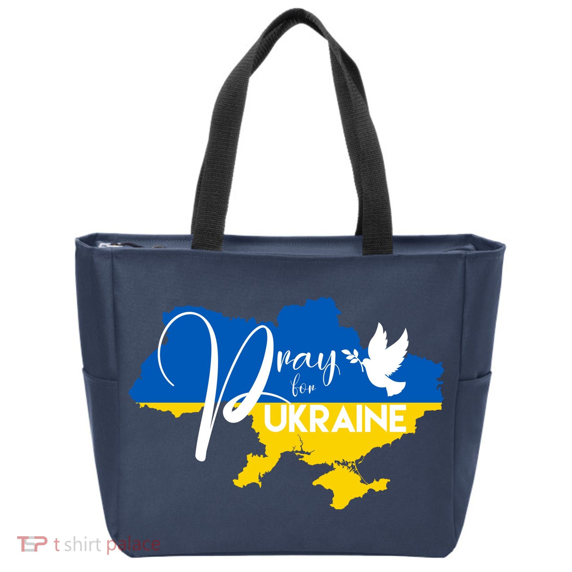 Pray For Ukraine Dove Tote Bag