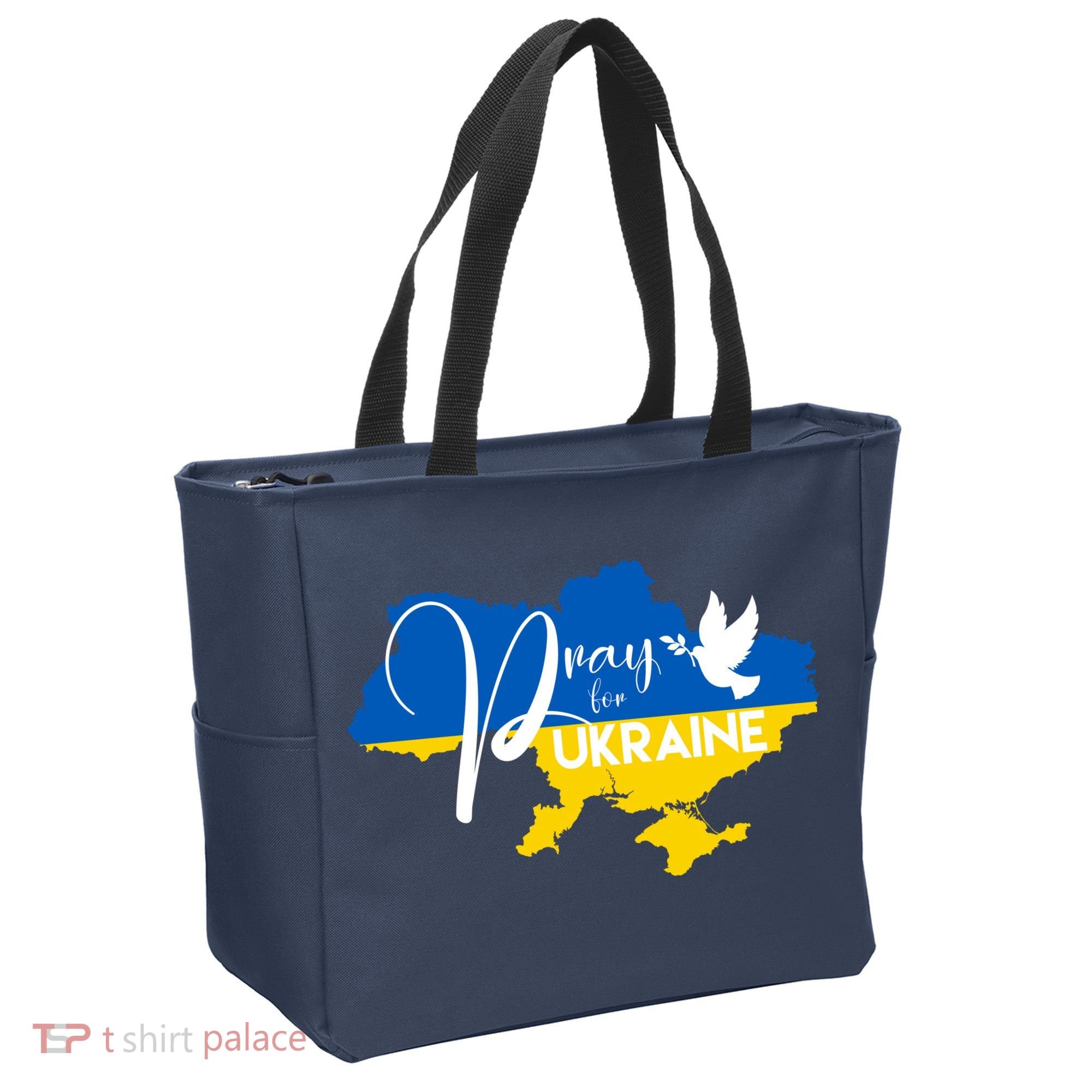 Pray For Ukraine Dove Tote Bag