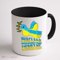 Peace For Ukraine Bird Coffee Mug thumb 1