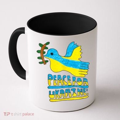 Peace For Ukraine Bird Coffee Mug
