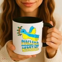 Peace For Ukraine Bird Coffee Mug thumb 3