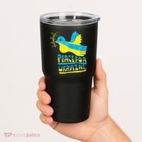 Peace For Ukraine Bird Tumbler thumb 2