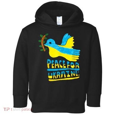 Peace For Ukraine Bird Toddler Hoodie