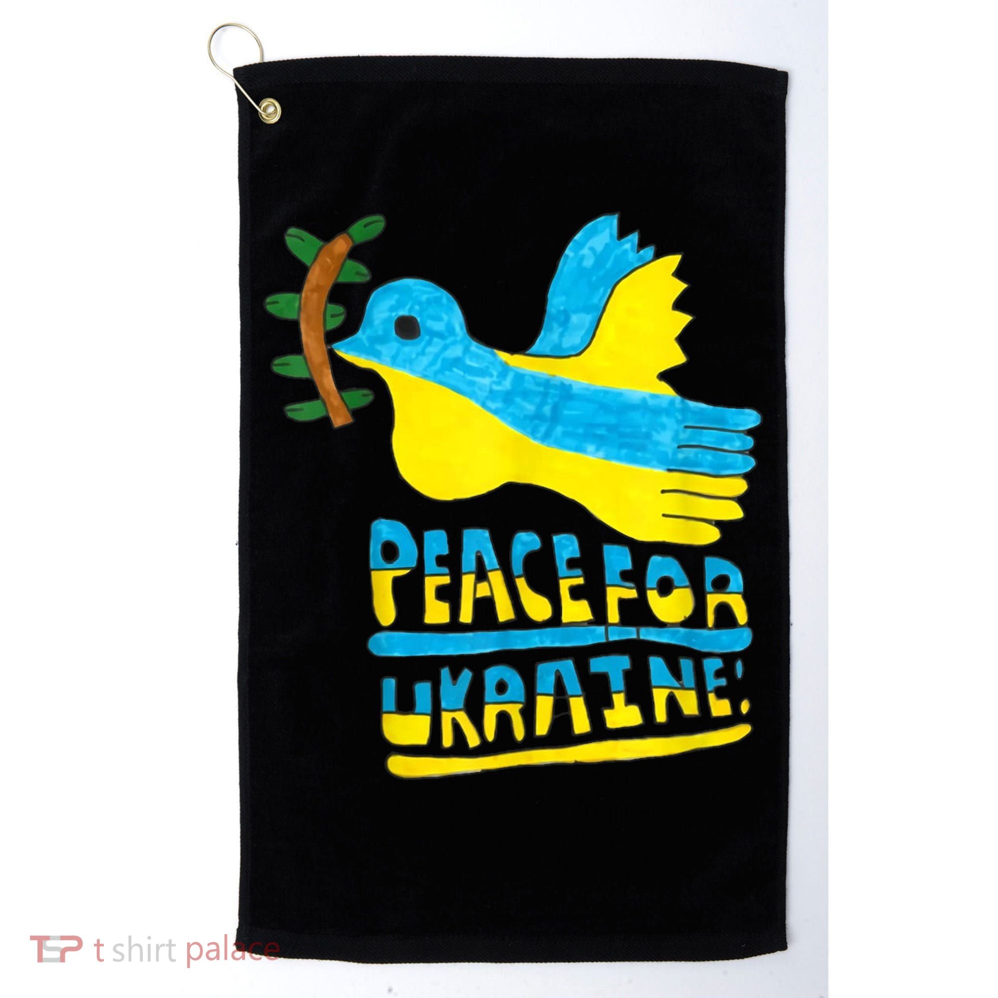 Peace For Ukraine Bird Golf Towel