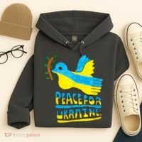 Peace For Ukraine Bird Hoodie thumb 4