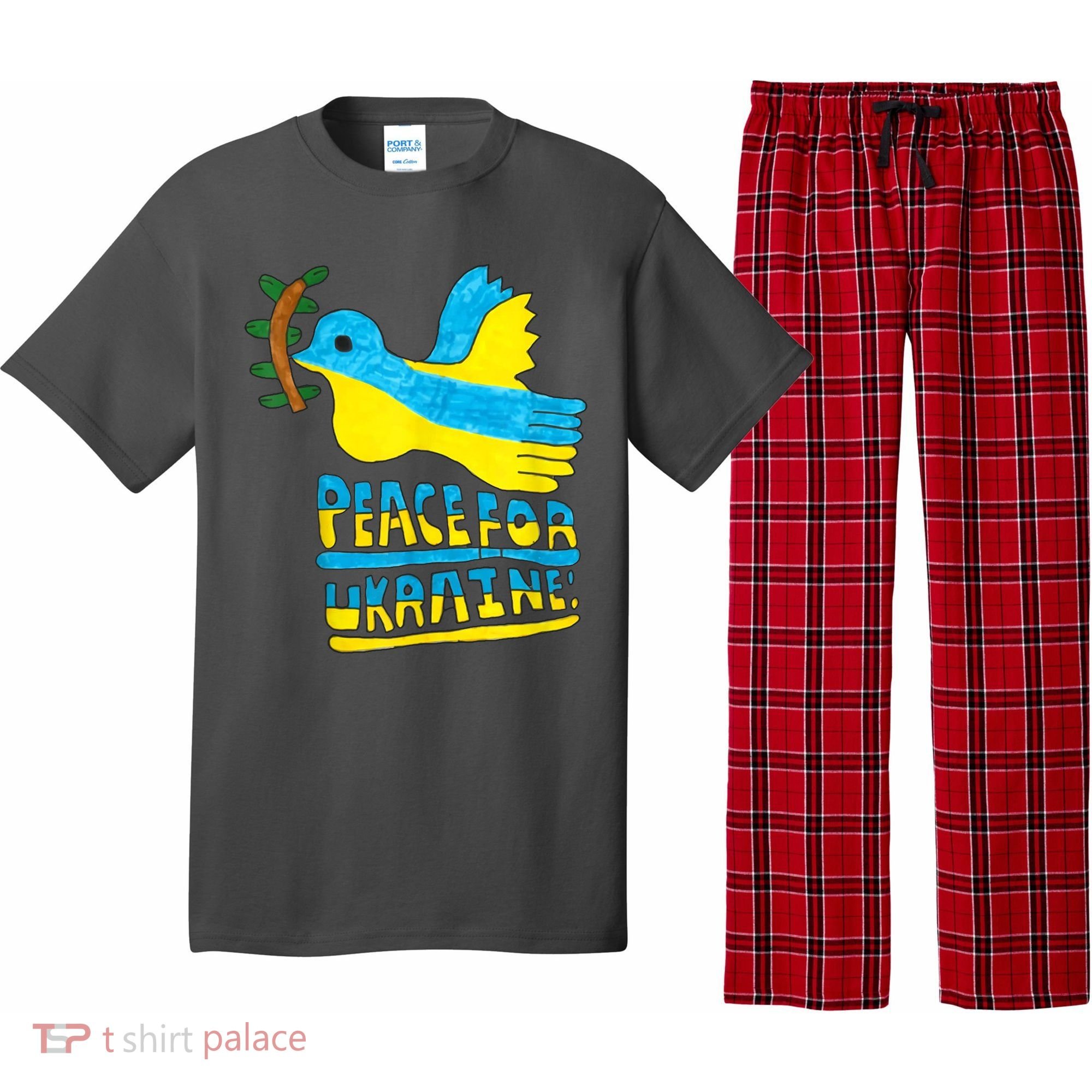 Peace For Ukraine Bird Pajama Set