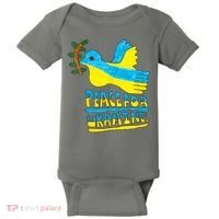 Peace For Ukraine Bird Baby Bodysuit thumb 0