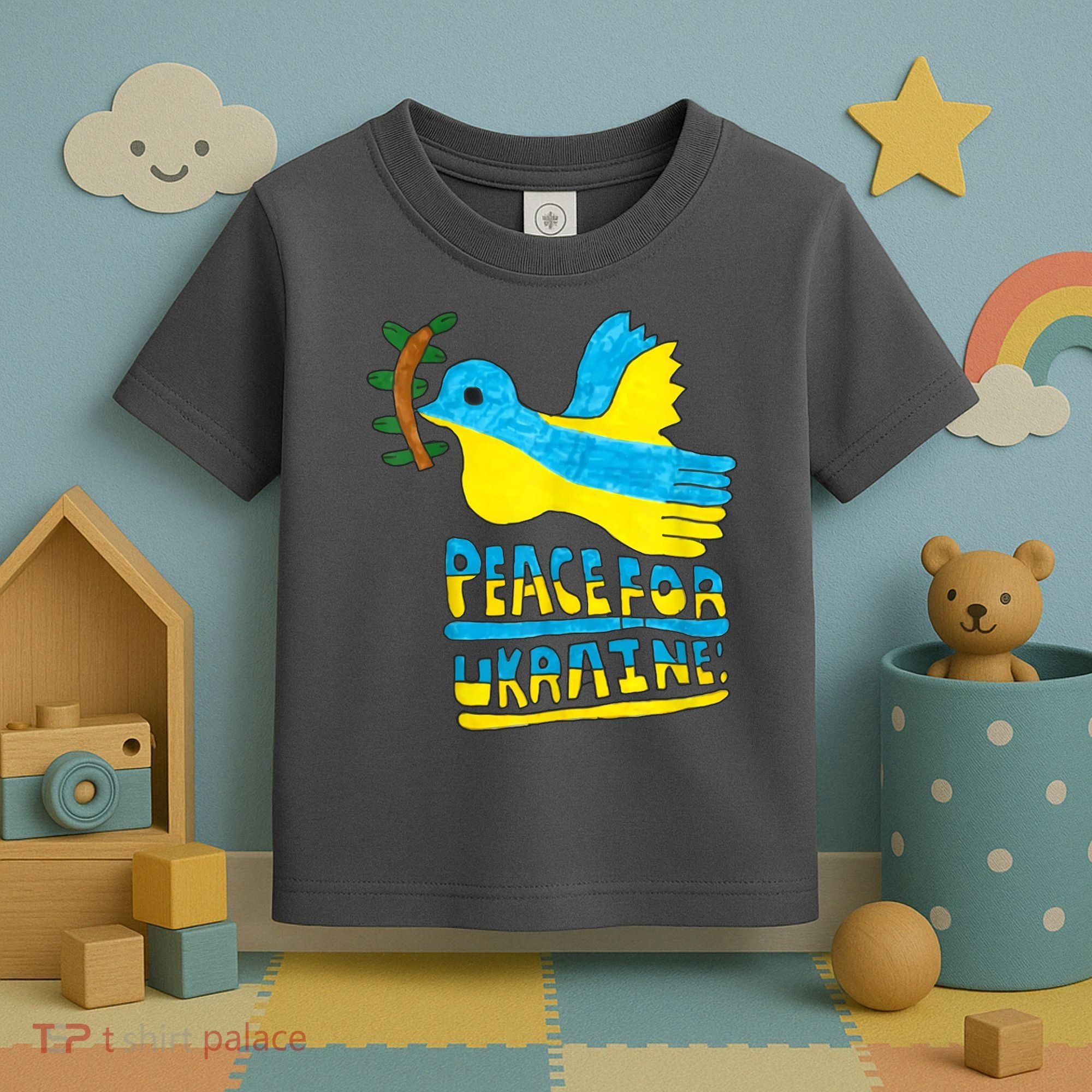 Peace For Ukraine Bird Toddler T-Shirt
