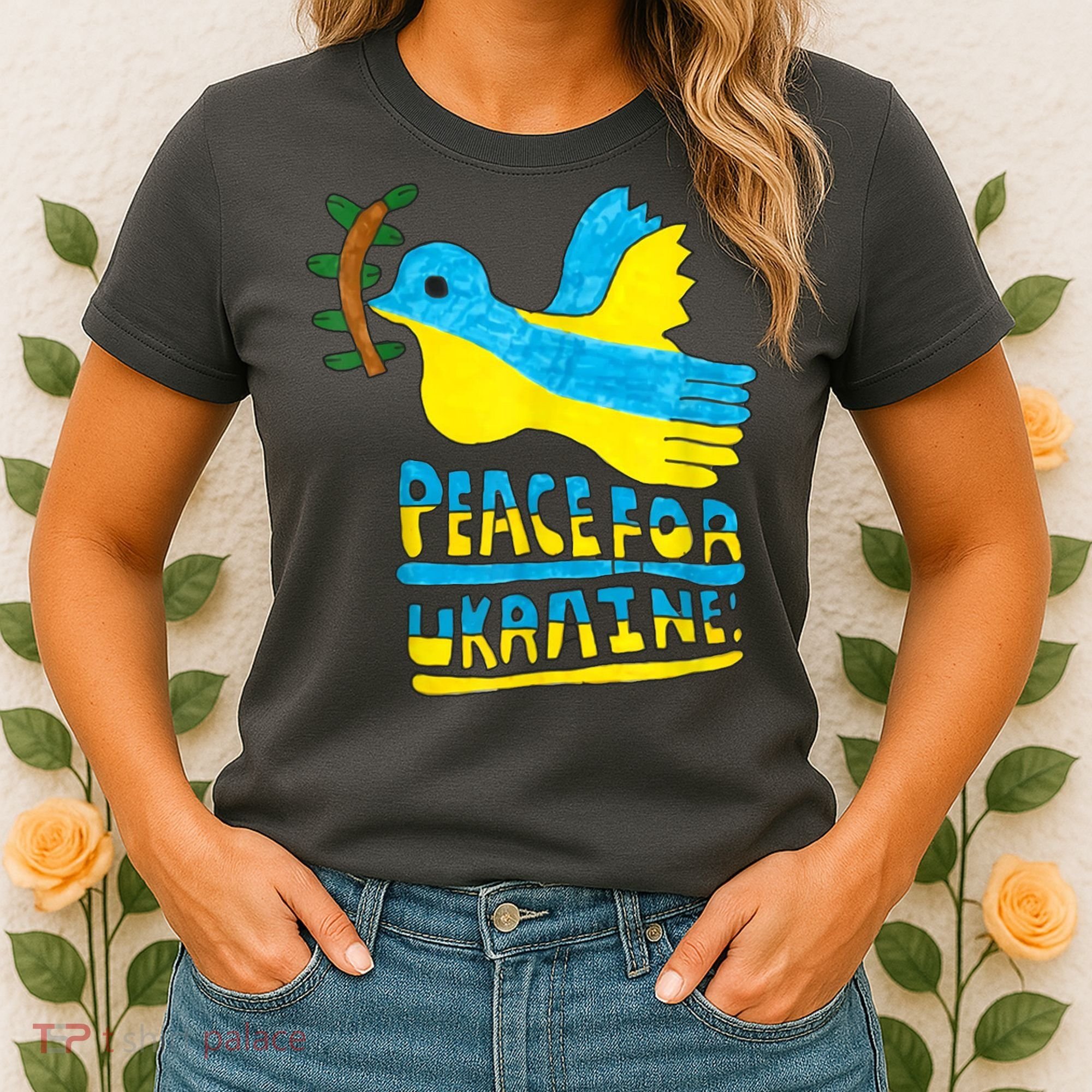 Peace For Ukraine Bird Women's T-Shirt