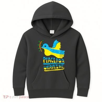 Peace For Ukraine Bird Kids Hoodie