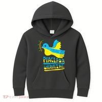 Peace For Ukraine Bird Kids Hoodie thumb 0