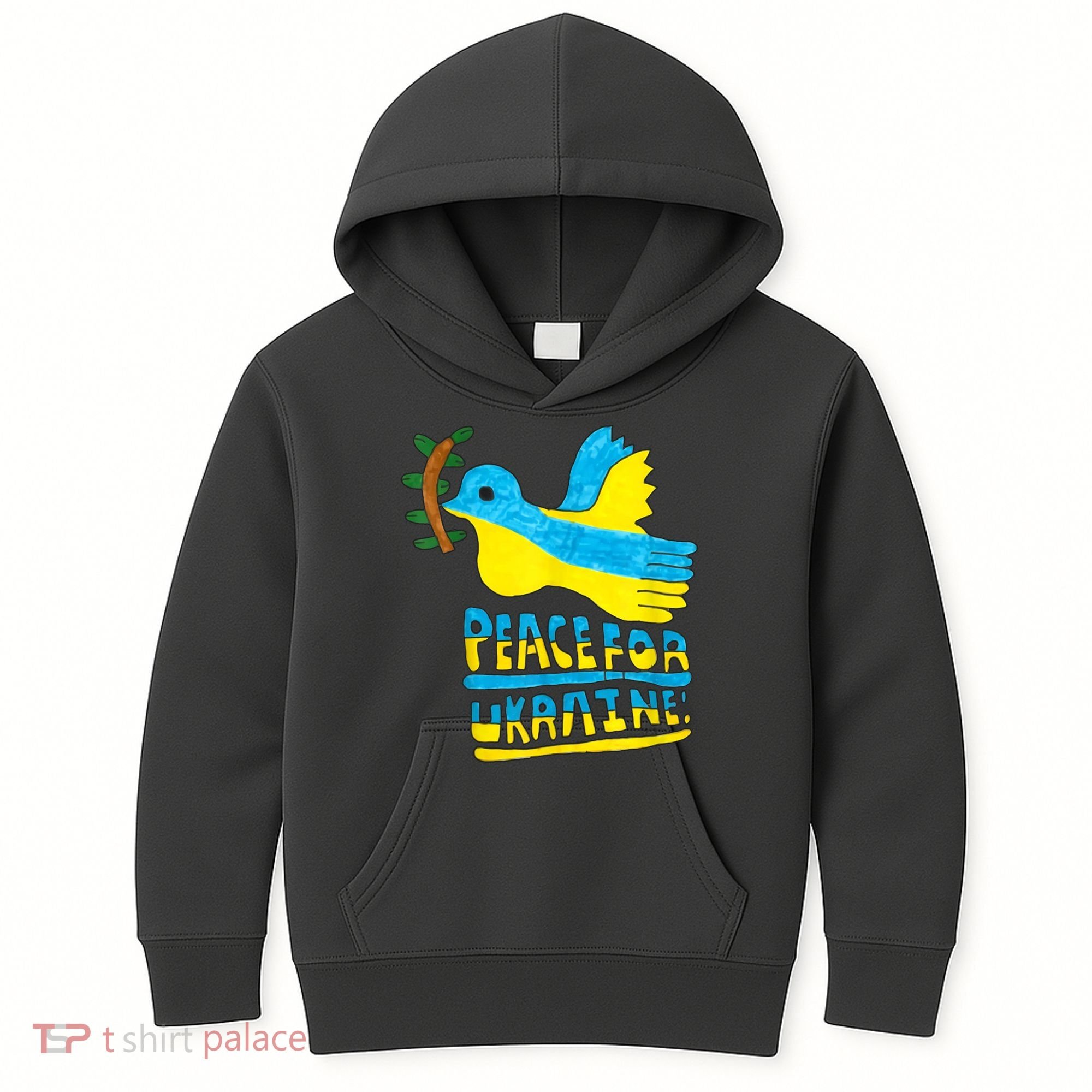 Peace For Ukraine Bird Kids Hoodie