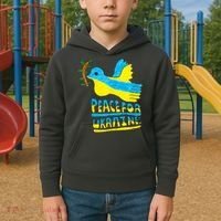 Peace For Ukraine Bird Kids Hoodie thumb 2