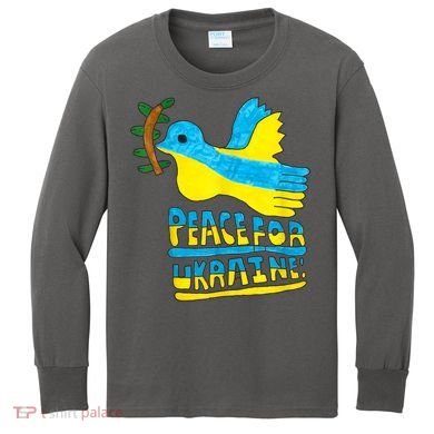 Peace For Ukraine Bird Kids Long Sleeve Shirt