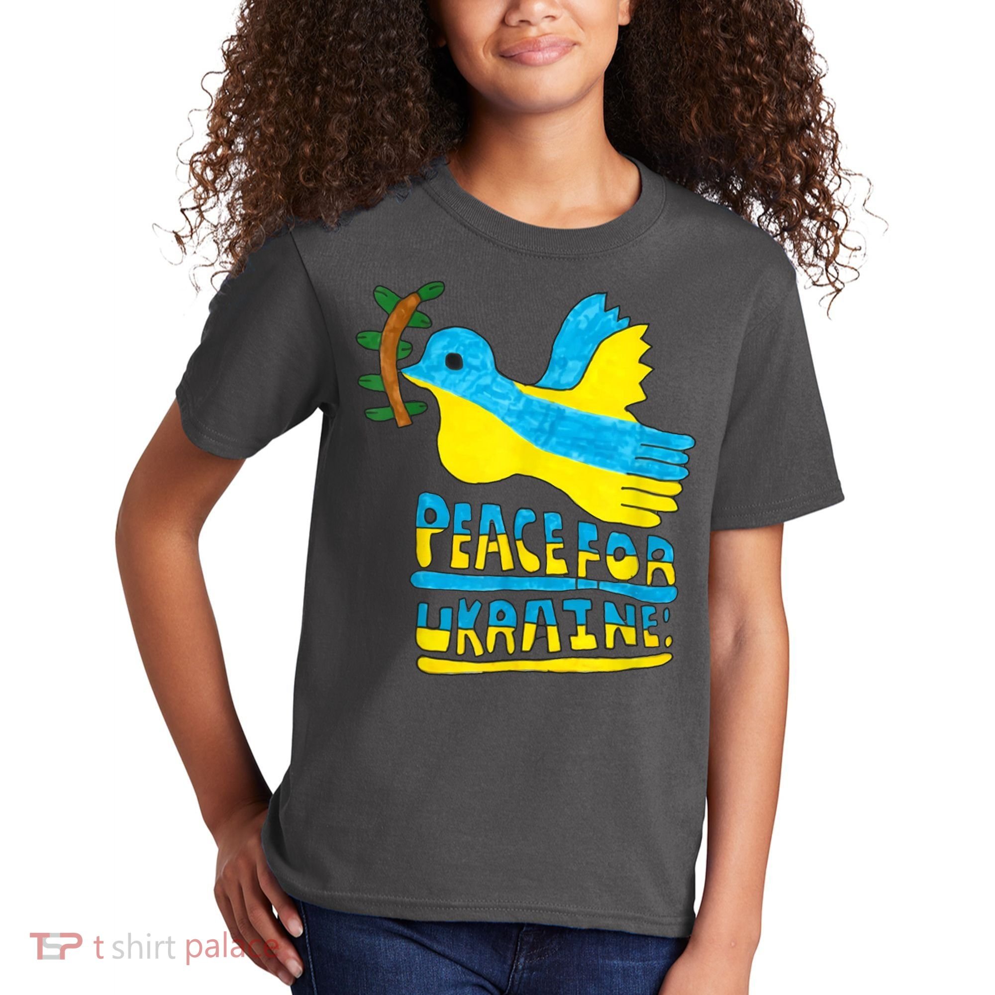 Peace For Ukraine Bird Kids T-Shirt