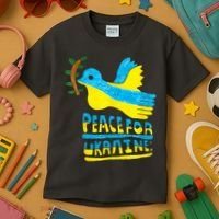Peace For Ukraine Bird Kids T-Shirt thumb 3