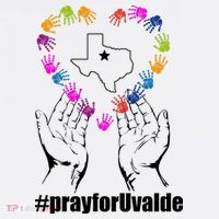 Pray For Uvalde Colorful Handprints T-Shirt thumb 7