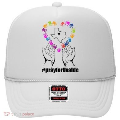 Pray For Uvalde Colorful Handprints Hat