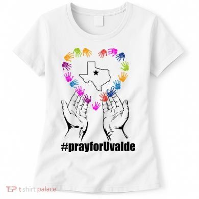 Pray For Uvalde Colorful Handprints Women's T-Shirt