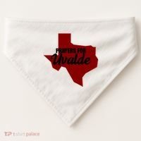 Prayers For Uvalde Texas Strong USA-Made Doggie Bandana thumb 0