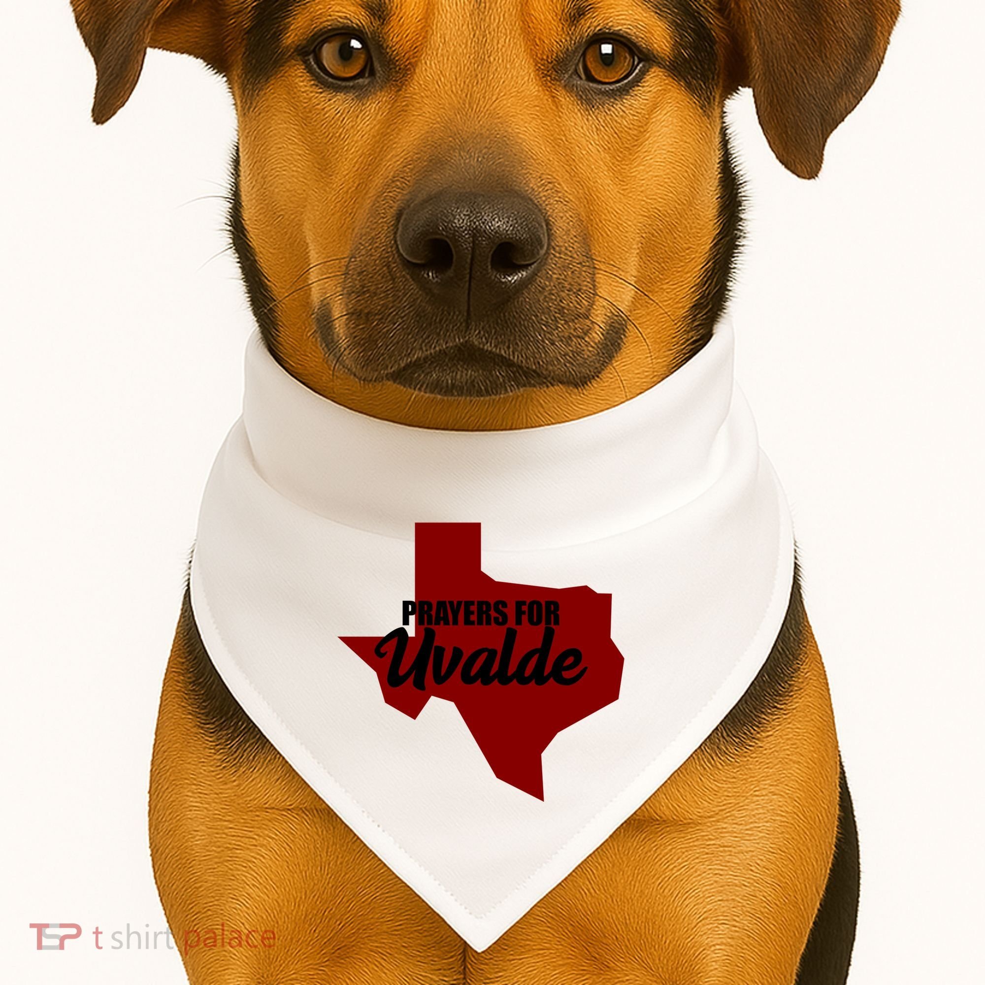 Prayers For Uvalde Texas Strong USA-Made Doggie Bandana