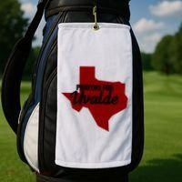 Prayers For Uvalde Texas Strong Golf Towel thumb 2