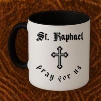 Pray For Us St. Raphael Coffee Mug thumb 2