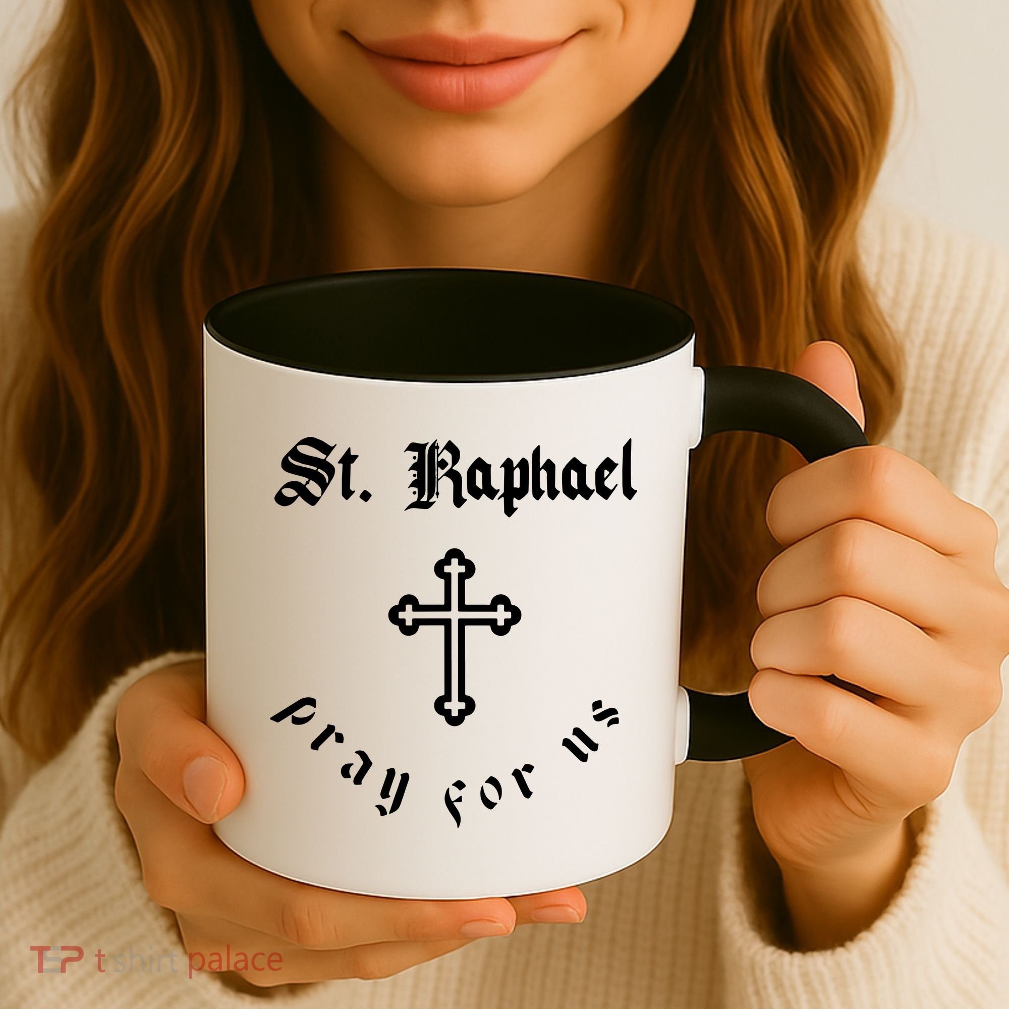 Pray For Us St. Raphael Coffee Mug