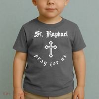 Pray For Us St. Raphael Toddler T-Shirt thumb 2