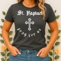 Pray For Us St. Raphael Women's T-Shirt thumb 2